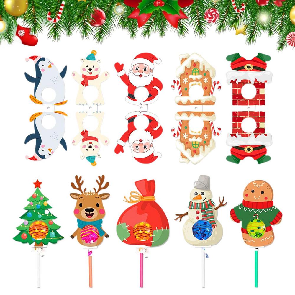 

Christmas Candy Cards Christmas Santa Claus Wrap Package Cards Cute Party Supplies For Sugar-Loaf Dessert Chocolate Event Buffet Other