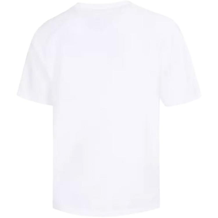 Jordan Logo Print Breathable Round Neck Short Sleeve T-Shirt Women Tops White FJ2511-100