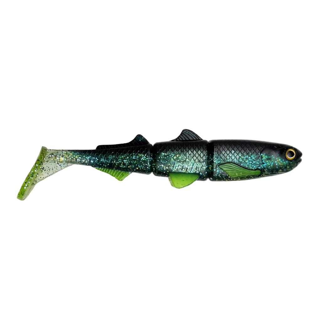 16cm 25g Soft Fishing Lure Multi-Jointed Swimbait with T-Shaped Tail Realistic PVC Body Artificial Bait for Freshwater and Saltwater Fishing