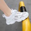 Little White Shoes Boys' Shoes Spring and Summer Breathable Mesh Medium and Large Children's White Sports Running Shoes
