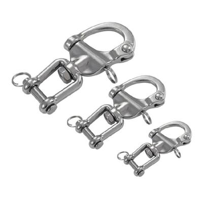 Multipurpose 316 Stainless Steel Strong Spring Shackle Suitable for Marine Boats & Outdoor Adventures Secure Attachment