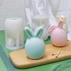 New Easter Egg Bunny Silicone Candle Mold 3D Faceless Rabbit Head Aroma Soap Plaster Resin Mould Candle Making Supplies Decor