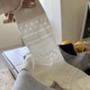 Thin Small Fresh Socks Korean Solid Color Hollow Mesh Love Socks Versatile Socks Cotton