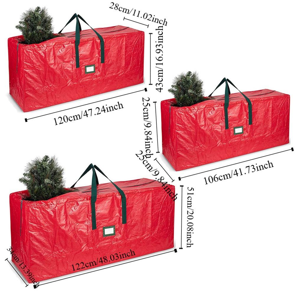 Folding Christmas Organizer Bag Gift Wrap Storage Bag  For All Year Round Christmas Storage