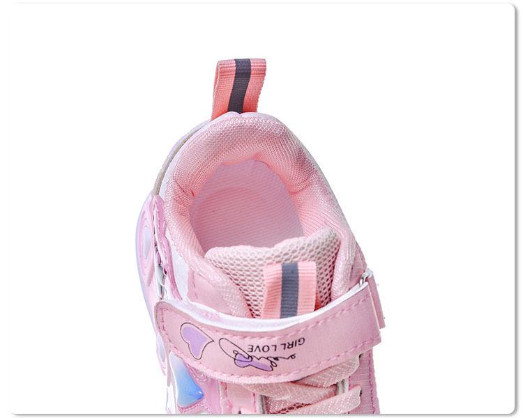 1-6 Yaş Çocuklar İçin Işıklı Koşu Ayakkabıları: Moda İlkbahar/Sonbahar Parlayan Spor Ayakkabılar