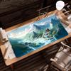Extra Large Ancient Landscape Mouse Pad - Thick, Lock Edge, One-Piece Desk Mat