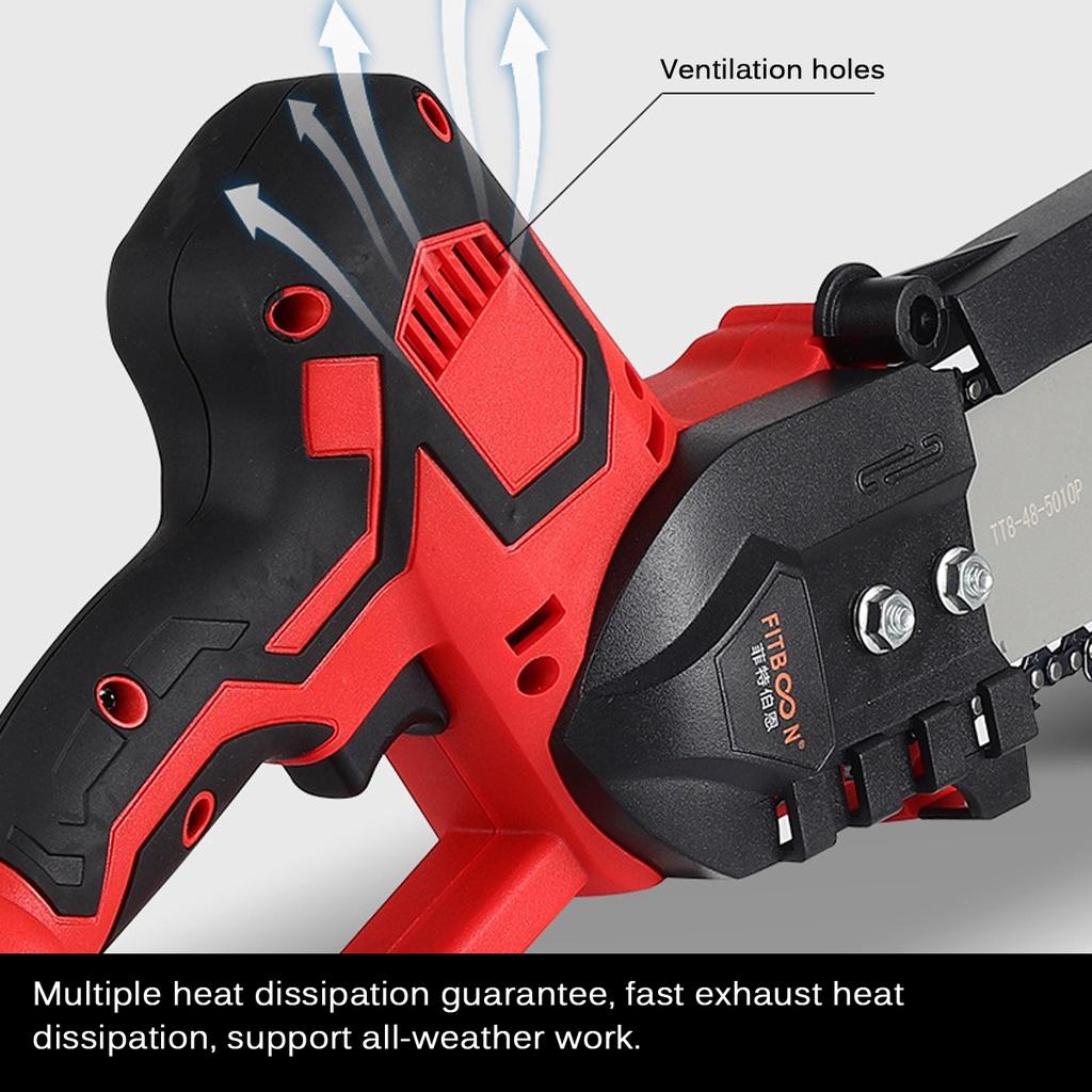 18/21V 1100W Lithium Battery Electric Pruning Saw Woodworking One-handed Electric Saw Garden Logging Mini Electric Chain Saw