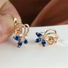1Pc Fashion Earrings, with Synthetic Zircon Earrings Buckle, Multi-functional Fashion Flower Earrings