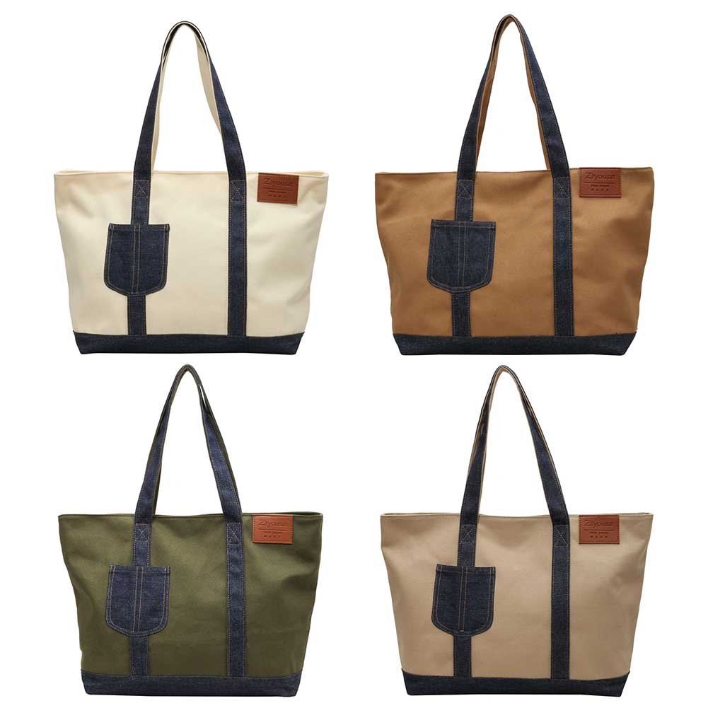 

Fashion Shopping Bag Female Canvas Bags Large Capacity Vintage Denim Shoulder Bag Casual Style Everyday Shoulder Bag Daily Bag
