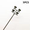 5Pcs/Set 1/100 Scale DC 3V Tower Lights Model Lights Layout Lamppost For Train/Garden/Playground/Stadium Model Lighting Tower