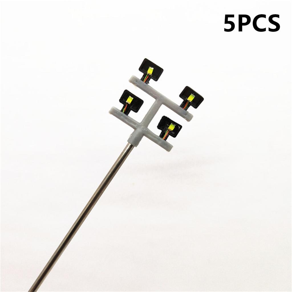 5Pcs/Set 1/100 Scale DC 3V Tower Lights Model Lights Layout Lamppost For Train/Garden/Playground/Stadium Model Lighting Tower
