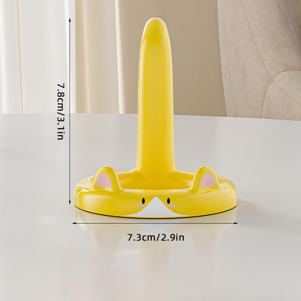 Cartoon Cat Phone Holder Universal Phone Stand Lazy Tablet Storage Rack жёлтый