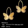 Elegant Gold Butterfly Earrings for Women: Versatile, Stylish Ear Jewelry with a Unique Design