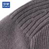 ROMON Men's 100% Pure Wool Round Neck Pullover Sweater