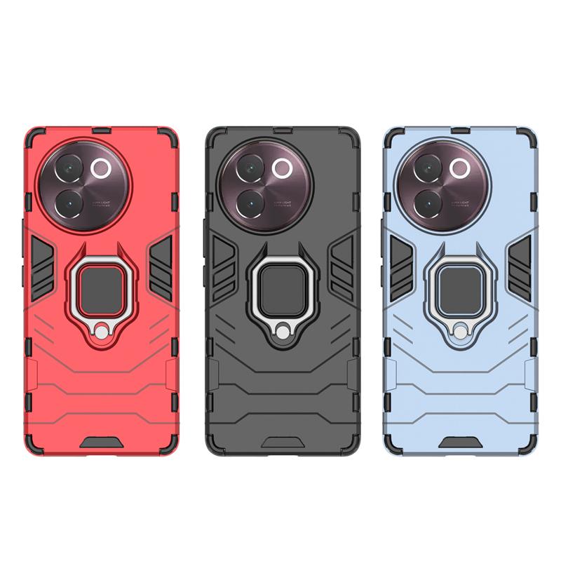 Pro Vivo V40 Lite Pouzdro Kryt Vivo V40 Lite Capas Armor PC Nárazuvzdorný Plný Držák Prsten Magnetický Kryt Pro Vivo V40 Lite 5G Fundas