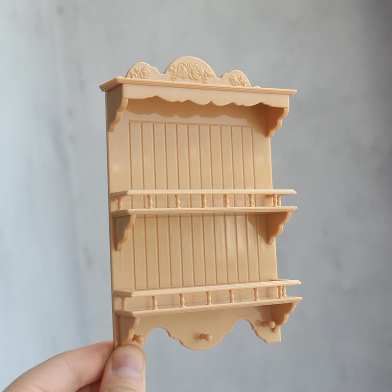1 Piece Mini Furniture For Doll Accessories Toy 1/6 Miniature Dollhouse Simulation Hanging Cabinet Dish Rack Model