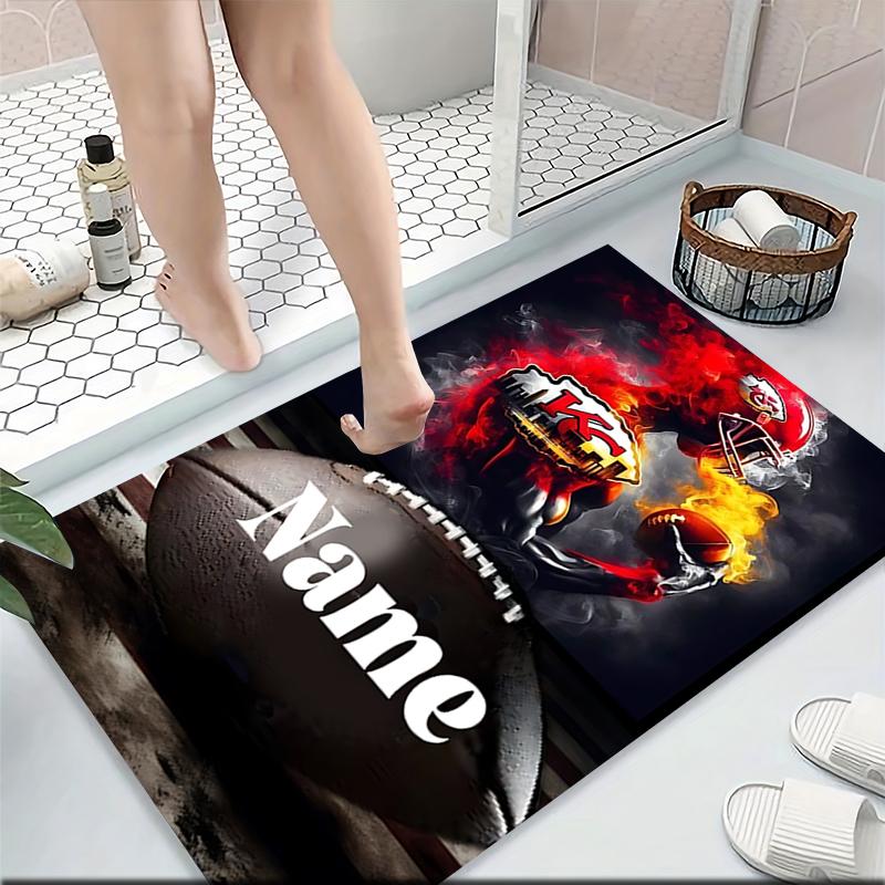 Custom Name "Thunderstorm Arsenal Crest" Carpet Rug Customizable Soft Washable Anti-Slip Home Living Room Sofa Mats Personalized Rug. 0909422