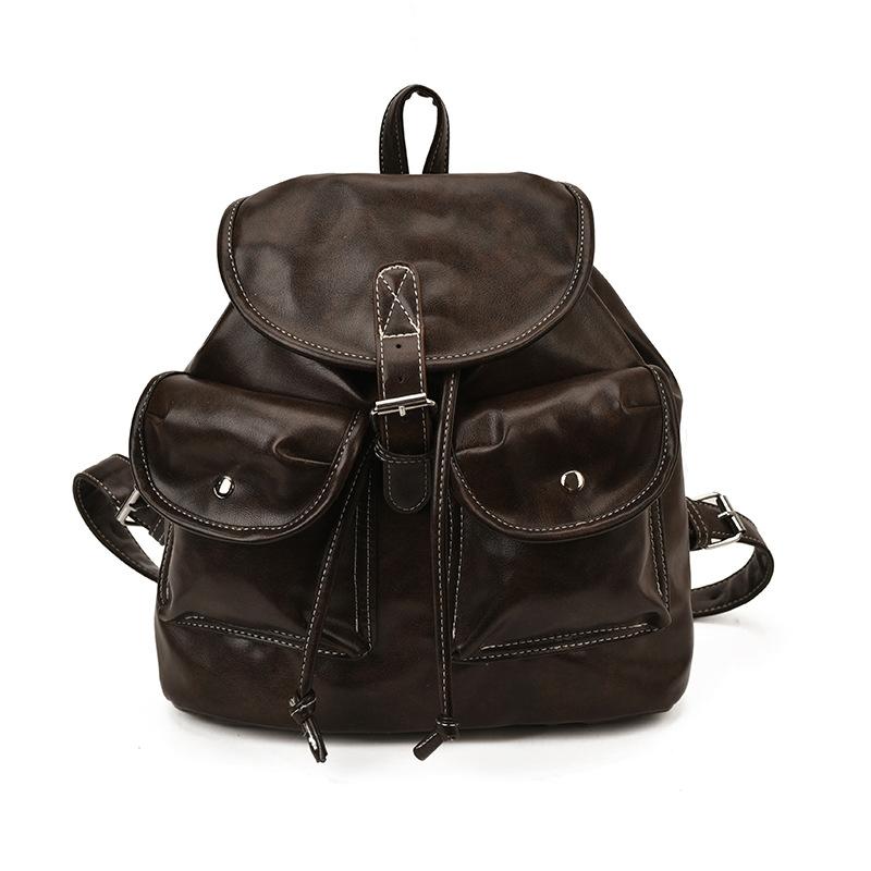 Schoolbag niche design bag 1011 new fashion casual backpack women's portable Korean version schoolbag retro going out backpack