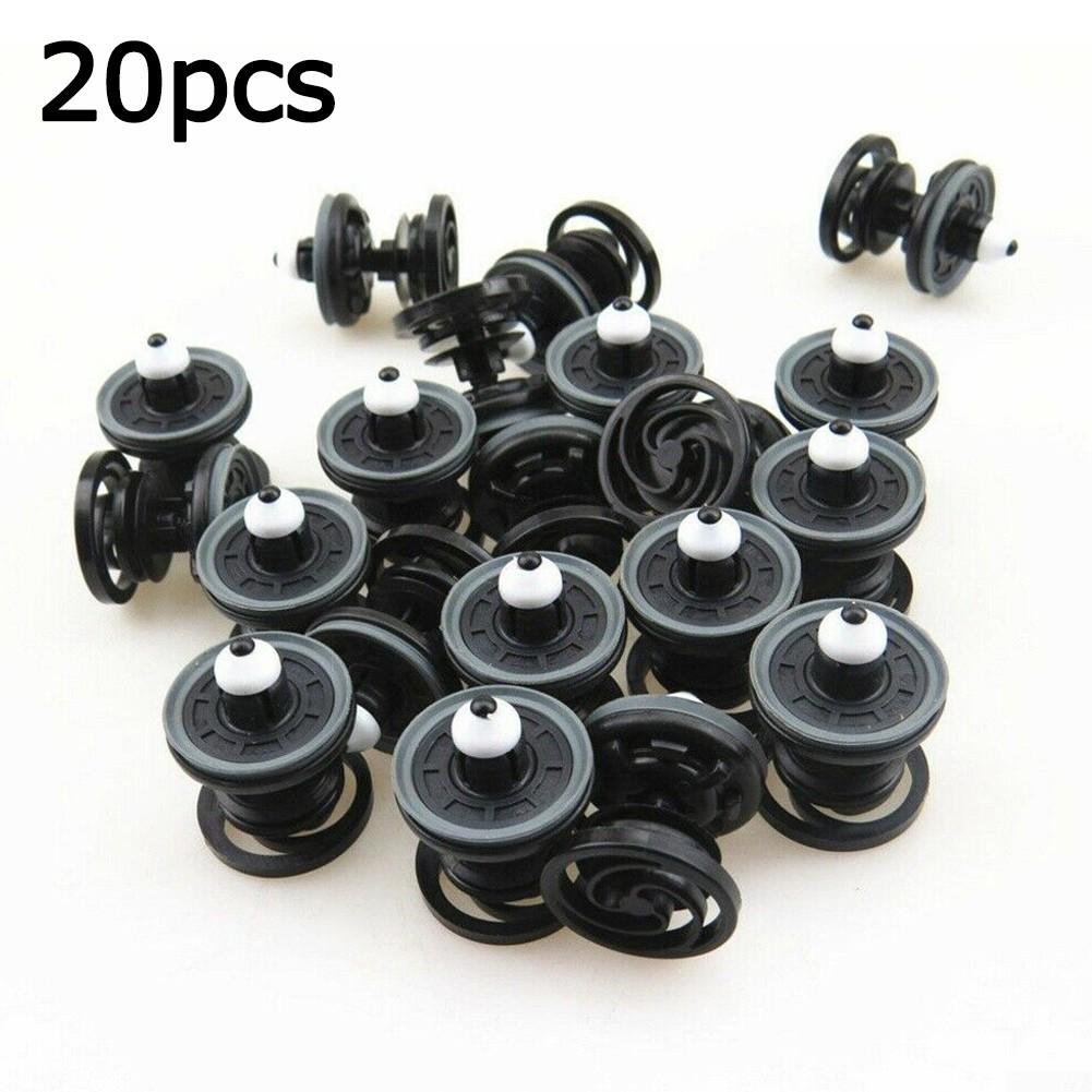 20X Push Type Clip Black For Golf PassatBus T5 Taureg