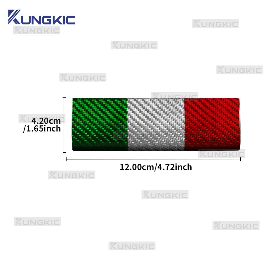 For Abarth 595 695 595C 695C 2017-2024 Real Dry Hard Italian Color Carbon Fiber Car Rear Bumper Lip Sticker Interior Accessories