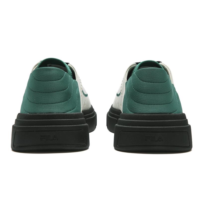 FILA MILANO Breathable Lightweight Low top Canvas Shoes Men's Light Gray Yellow/Persian Green F12M622309FBG