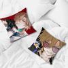 game Honkai Star Rail Aventurine cushion cover Comfortable soft Pillow Case for Sofa Living Room Home Decor Protective Covers