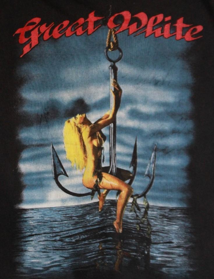 Great White Hooked Tour Black Men S-234XL T-shirt E496 Unisex T-Shirt XXXXL