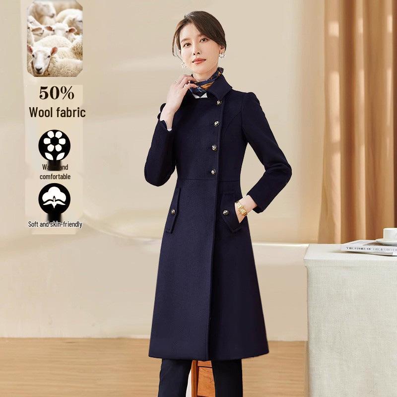 Woolen Winter Coat for Women - Office, Bank, Jewelry Store & Hotel Professional Wear