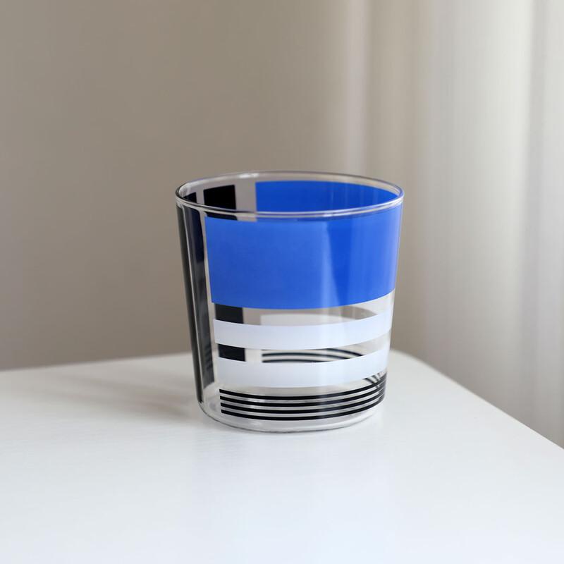 

OLOEY Blue Stripe High Borosilicate Glass Coffee Mug