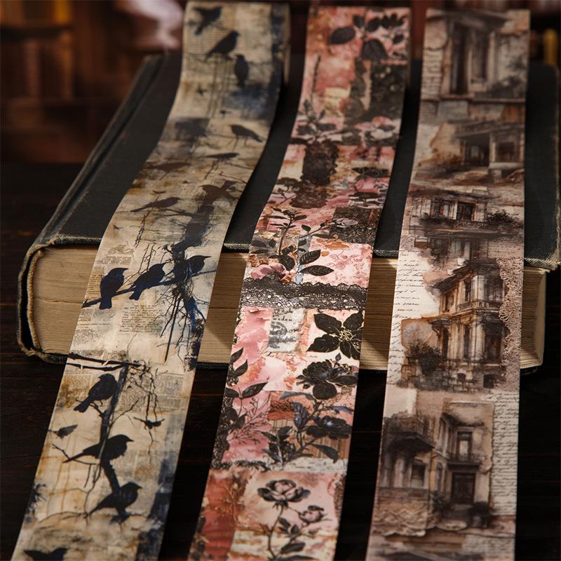 Retro Material Tape for a Beautiful Day Memory Series Base Collage Decoration DIY