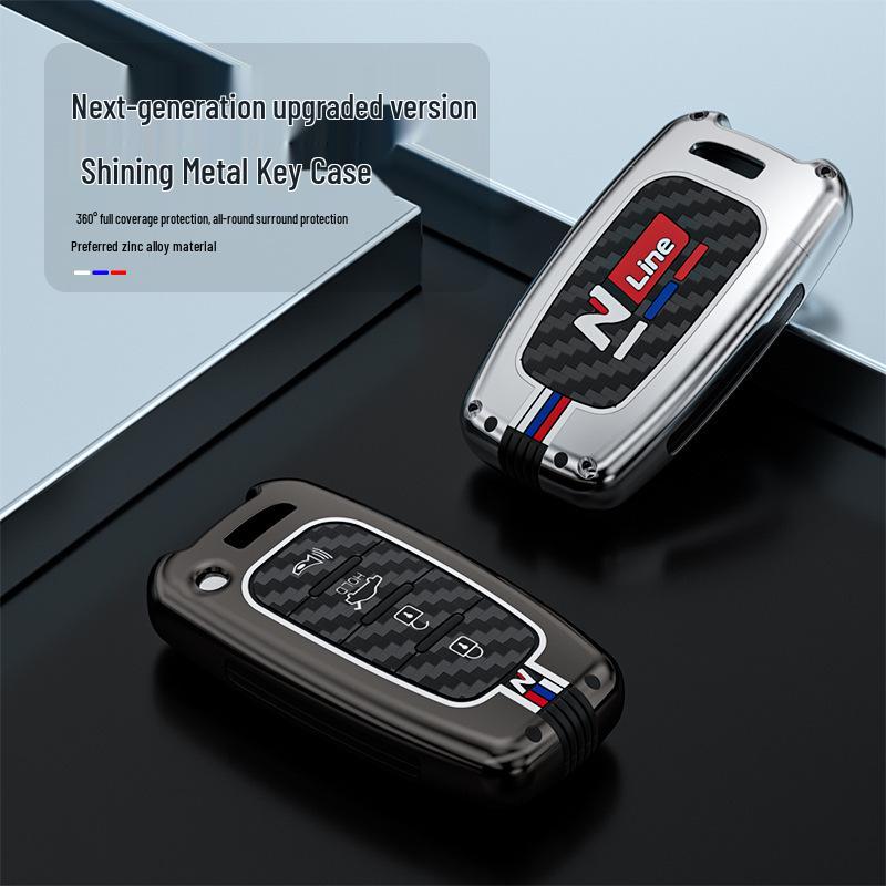 Hyundai Sonata & Elantra Metal Key Case with Buckle