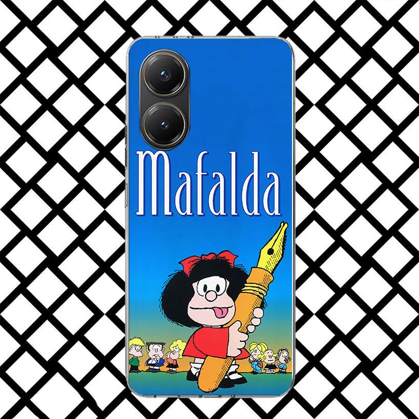 Mafalda Cartoon Phone Case for Xiaomi Poco F7 Ultra X7 X6 X5 Pro X4 Gt M8 M7 Redmi 15 15C 13 13C 12 12C Soft Cover Fundas Poco F