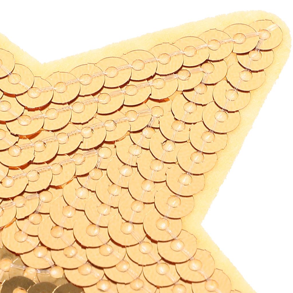 10 Stück Fünfzackige Stern-Aufnäher Für Kleidung Gestickt Pailletten-Applikationen Zum Aufbügeln Nähen DIY Basteln Reparatur Dekor Kinderjacken Hemden