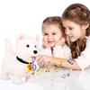 Cute Interactive Plush Dog Walking Barking & Tail Wagging Soft Interactive Electronic Plush Puppy Toy Gift Toy for Girls & Boys