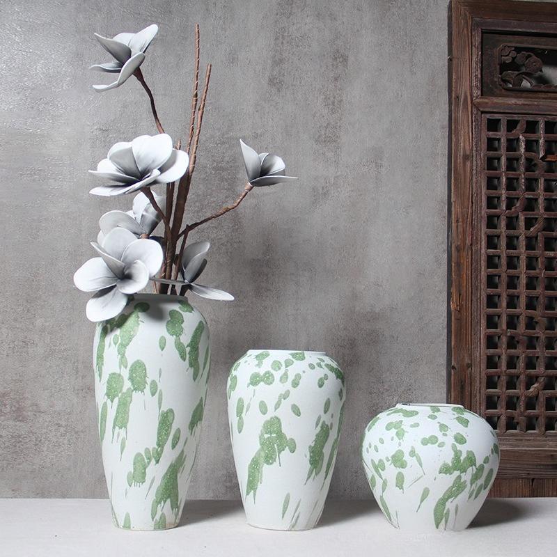 Jingdezhen Keramikvase Retro Europäischer Stil Blumentopf für Wohnzimmer Schreibtisch Hydroponik Sukkulente