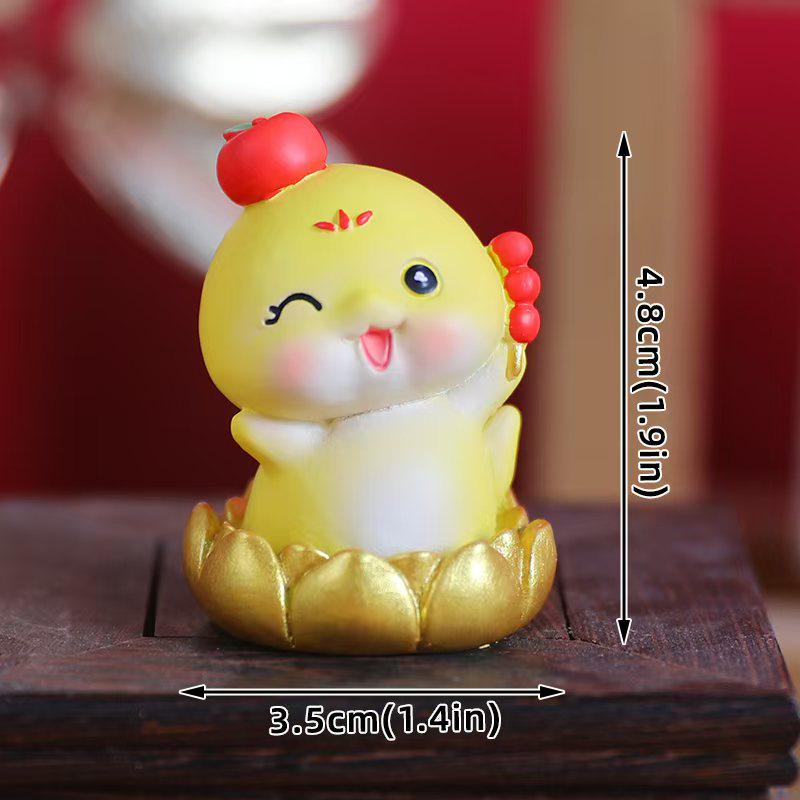 New Year Muffin & Cupcake Decoration Ornament with Transparent Packaging Box