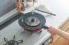 Thermos Durable Series Detachable Handle Frying Pan KVD, IH/Gas Compatible, Deep Red KVD-022 DR