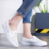 Women’s Sneakers Casual Summer Hollow Slip On Outdoor School Student Silver Shoes Plus Size