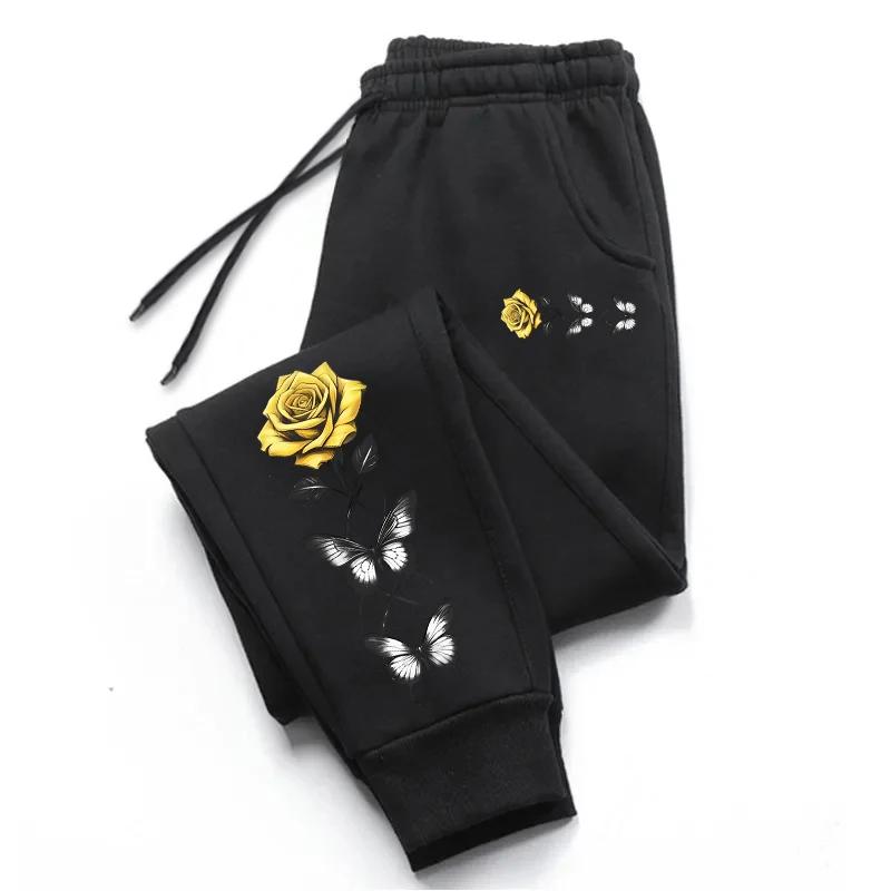 Woman Fashion Sweatpants Soft Drawstring Long Trousers Ladies Daily Casual Sports Jogging Pants Home Outdoor Joggers