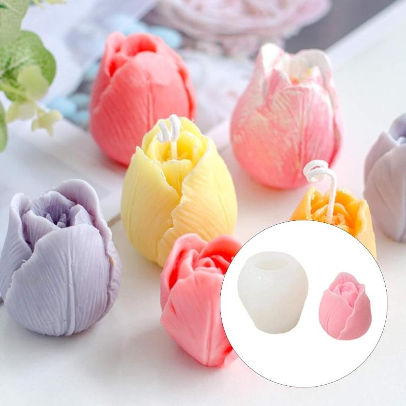 Tulips Candle Making Mould With Food Grade Silicone for Handmade Candle and Decorative Projects