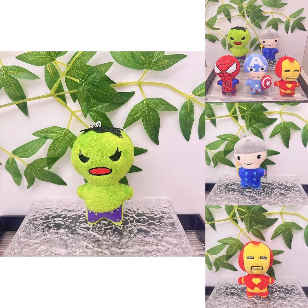 Marvel Avengers Spider-man Plush Toy Soft Keychain With Iron Man And Hulk Designs For Kids