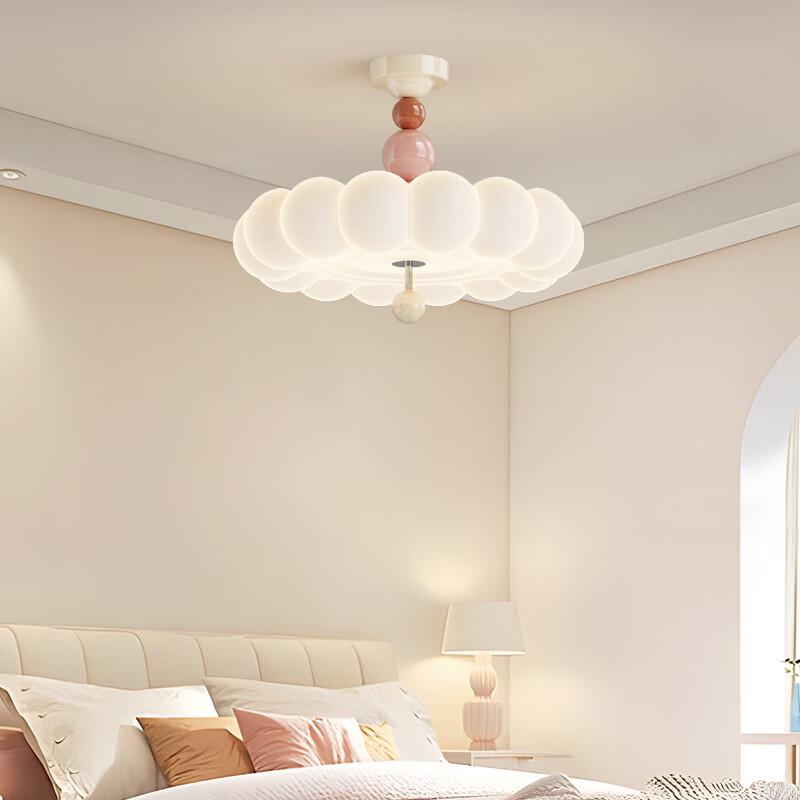 Cream Style Walnut Wood Grain Dimmable LED Ceiling Light