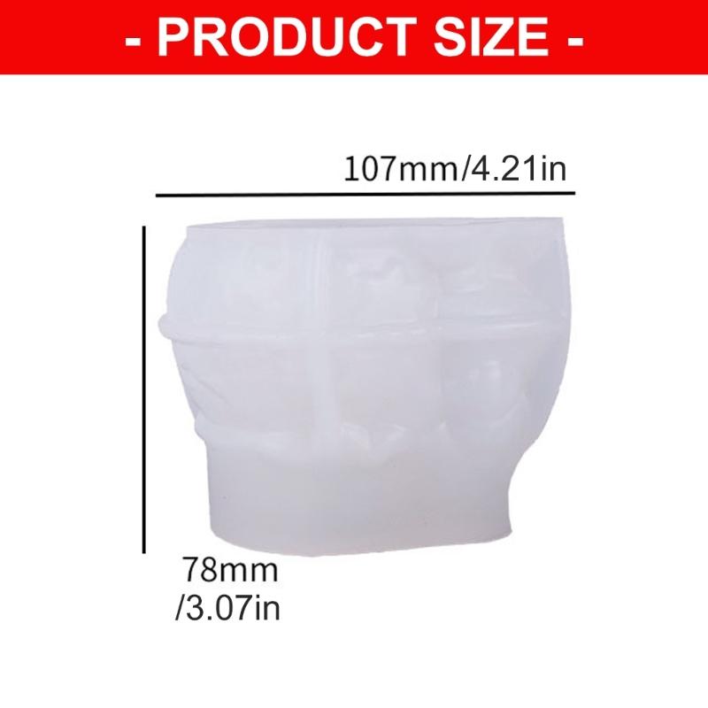 Weihnachtsmann Form Blumentopf Silikonformen Weihnachten Kerze Silikonform Zum Herstellen von Kerze Seife Schokolade Feiertagsdekoration