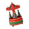 KX4B Rotating Holiday Music Box Christmas Tree Ornament Holiday Homes Decoration Gift
