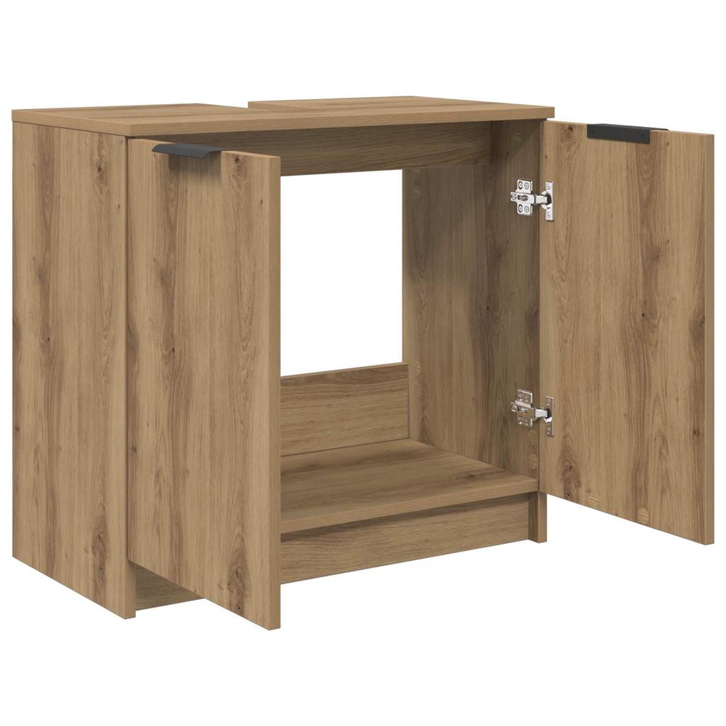 Bathroom Cabinet with Door Artisan Oak 64.5 x 33.5 x 59 cm