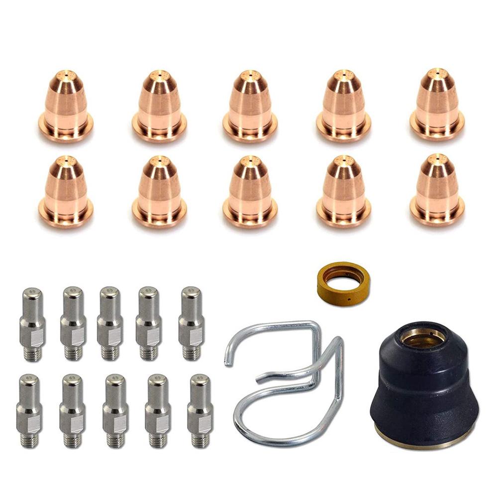 

1Set Welding Torch Accessory Plasma Electrode PR0110 Tip 0.8 PD0116-08 Shield Cup Kit For Trafimet Ergocut S25K-S25/S35K/S45 China Mainland