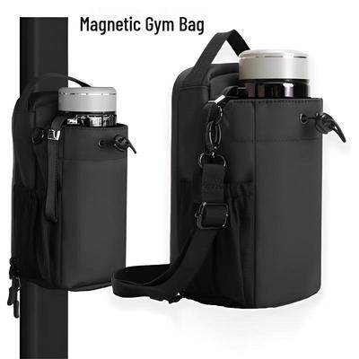 Magnetic Men's Crossbody Bag: Gym, Cycling, & Outdoor Shoulder Bag with Water Bottle and Phone Storage.