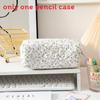 Modern Floral Style Pencil Case With Polyester Material For Girls School Supplies