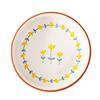 Ins Style Ceramic Dish Set, Creative Small Yellow Flower High-Value Housewarming Gift Box Bowl Tableware Combination