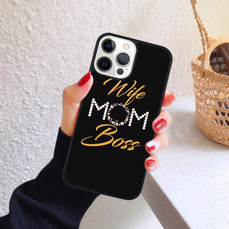 Super Manželka Šéfka Máma Pouzdro na Telefon pro iPhone 17 Air 16 PRO MAX 15 14 PLUS 12 11 13 Zadní Kryt Fundas Shell coque